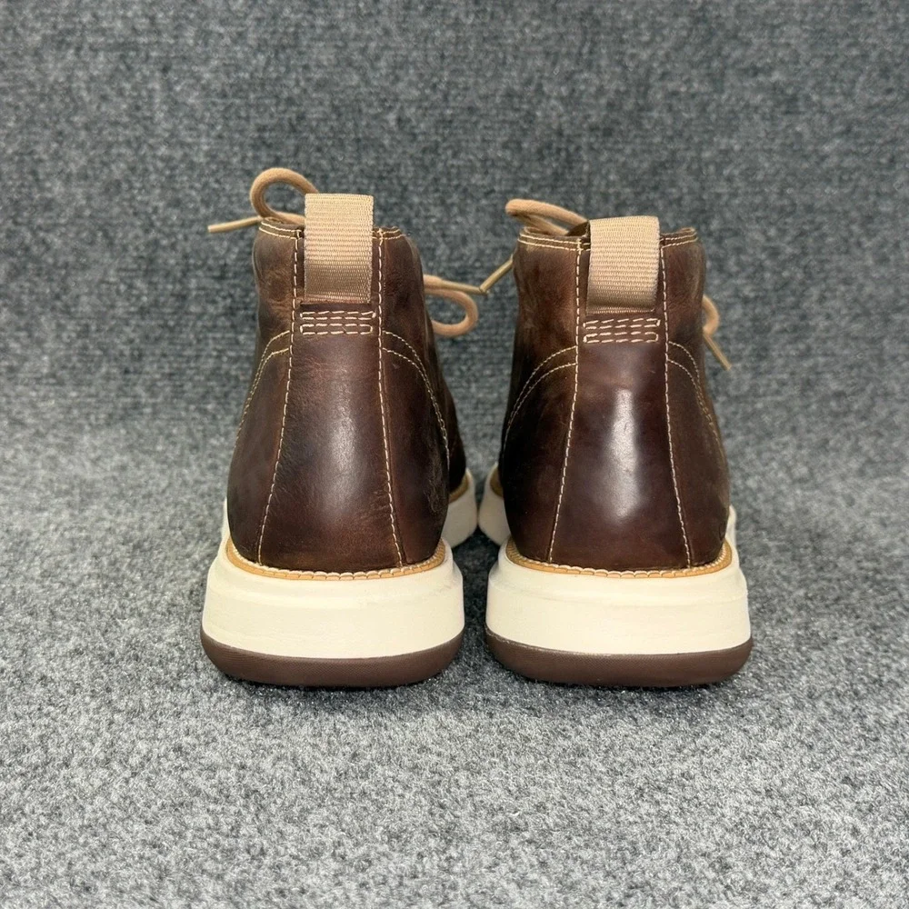 Cole Haan Grand Atlantic Chukka Boots Men's 10 Brown Leather Classic Casual Shoe